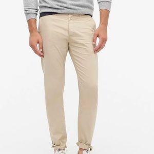 J.Crew Mens Lightweight Chino Pant Tan Sz 33/32